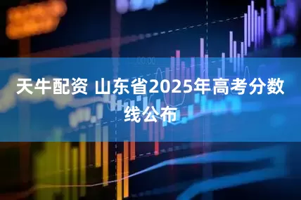天牛配资 山东省2025年高考分数线公布