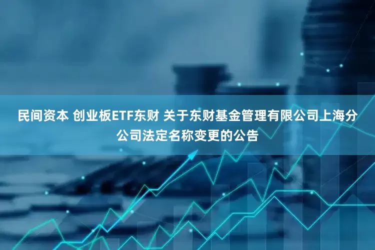 民间资本 创业板ETF东财 关于东财基金管理有限公司上海分公司法定名称变更的公告